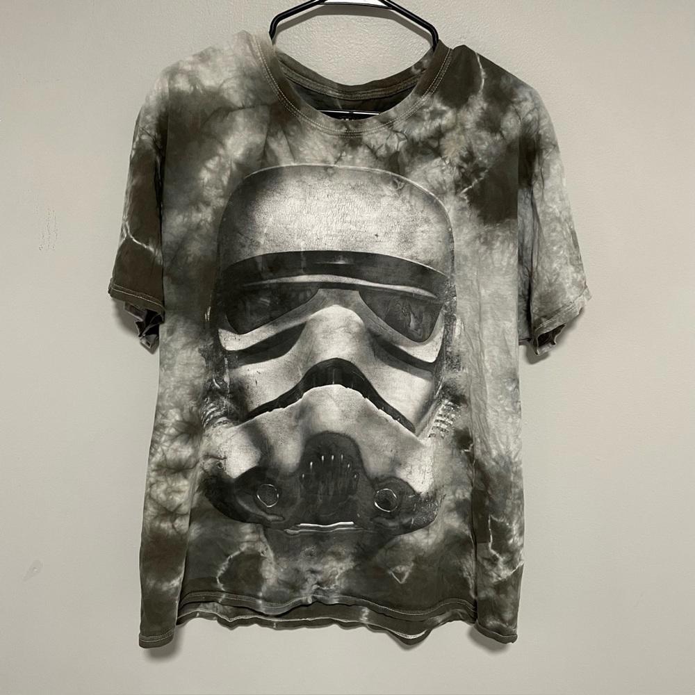 Star Wars T-Shirt Mens large Gray Stormtrooper Smoke Camo Short Sleeve Crew neck